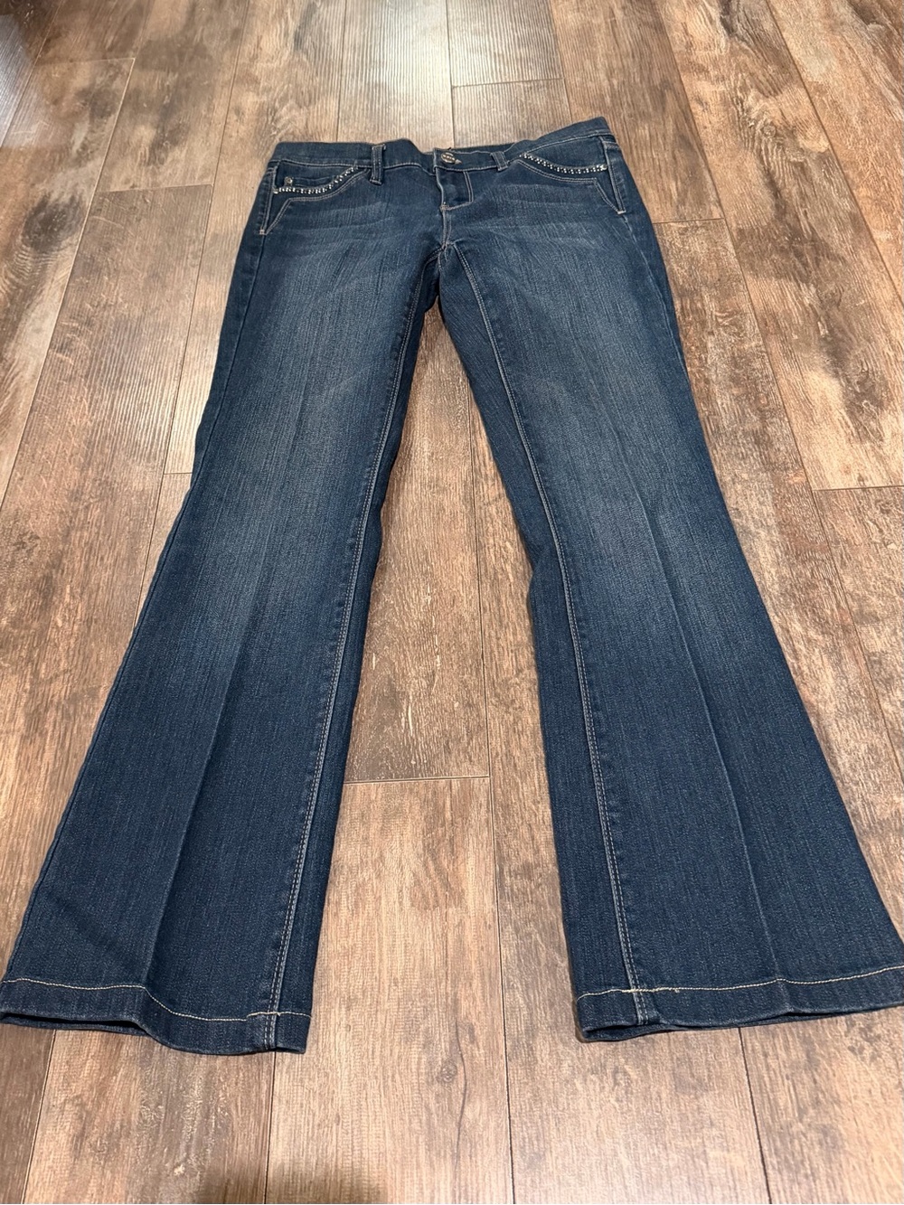 White House Black Market Indigo Wide-Leg Jeans
